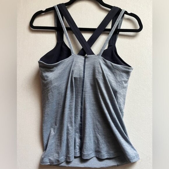 Lululemon Athletica Run For Gold Tank with built in sports bra Sz 10 - Picture 5 of 9